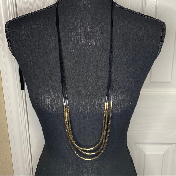 A new day multilayered cord necklace - Picture 2 of 2